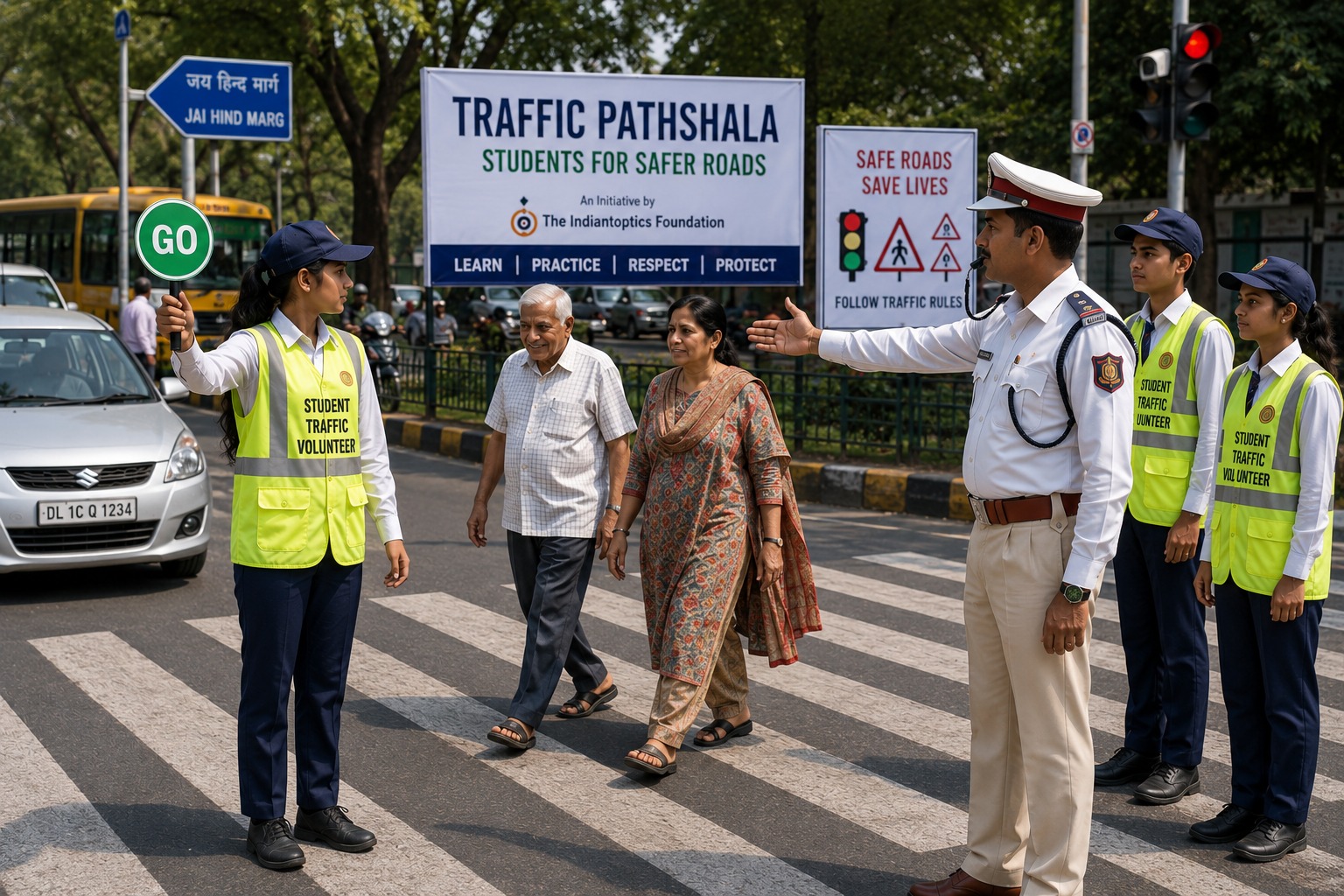 Traffic Pathshala road safety awareness activity